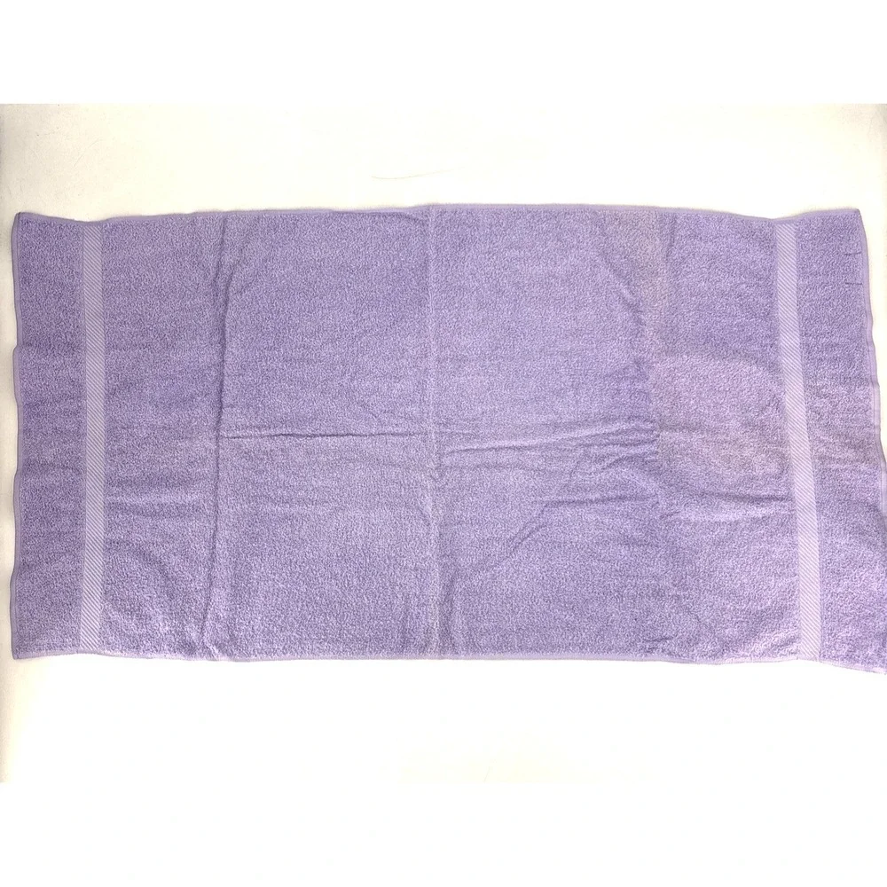 Vintage Sears Grape Sherbet Bath Towel & 2 Wash Cloth Lot‎ All Cotton 60s MCM